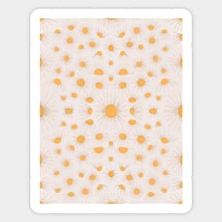 daisy floral pattern Sticker